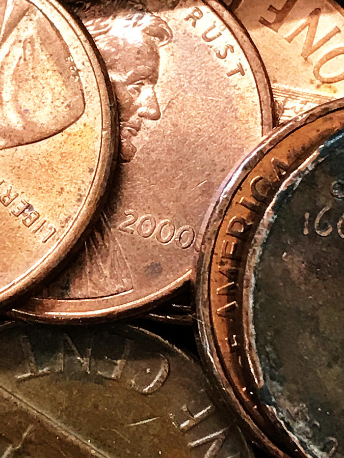 Pennies Photograph by Jeff Iverson