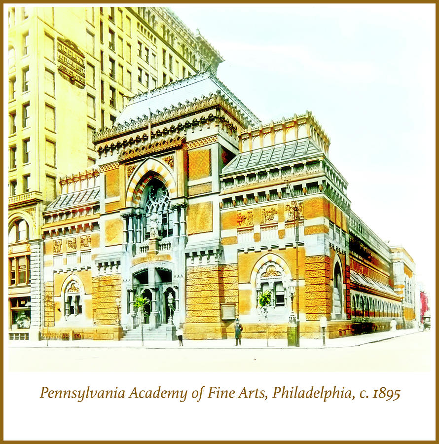 Pennsylvania Academy of Fine Arts, Philadelphia, c.1895 Photograph by A Macarthur Gurmankin