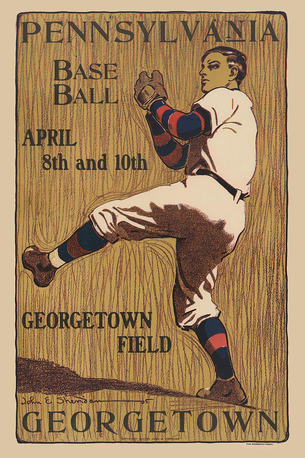 Baseball Painting - Pennsylvania Baseball - Georgetown Field by Sudworth