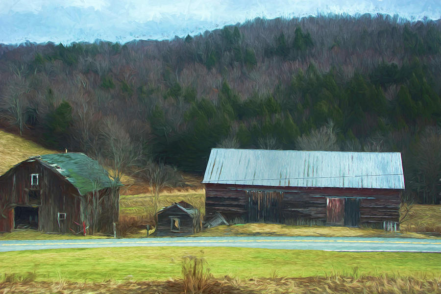 Pennsylvania farmland Photograph by Alan Goldberg