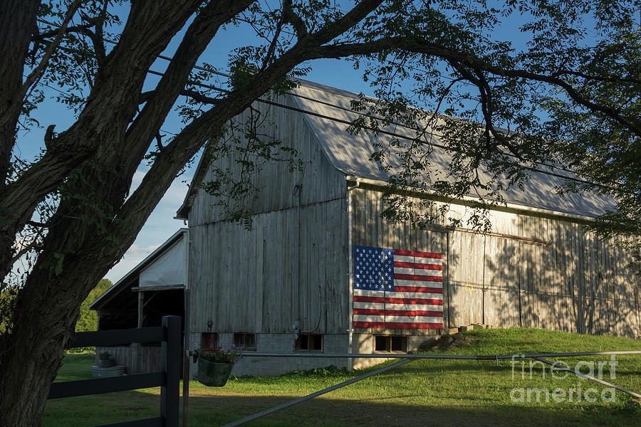 Pennsylvania Flag Barn Photograph