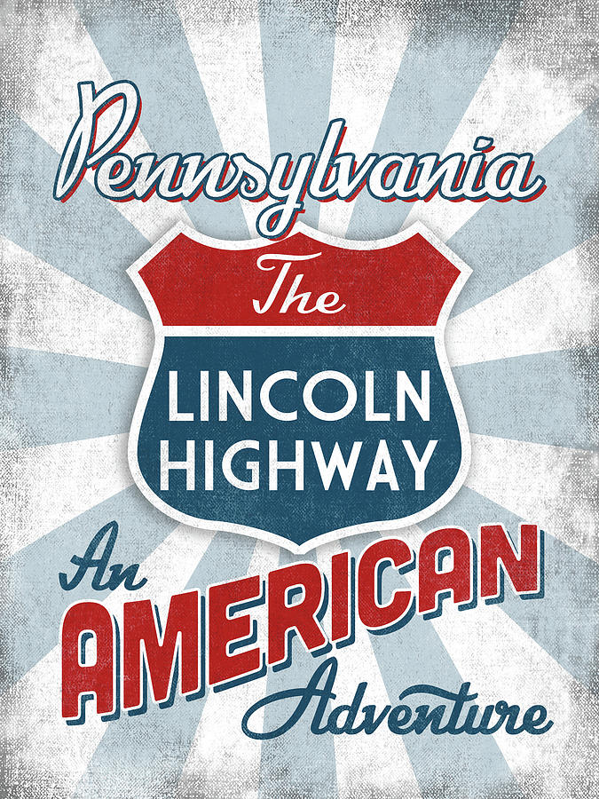 Pennsylvania Lincoln Highway America Digital Art by Flo Karp