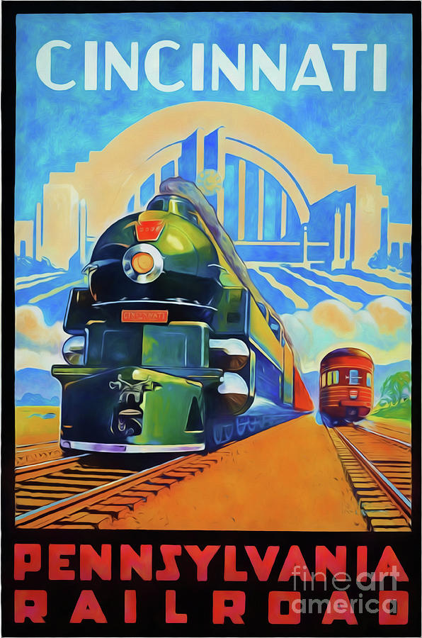 Pennsylvania Railroad Digital Art by Steven Parker