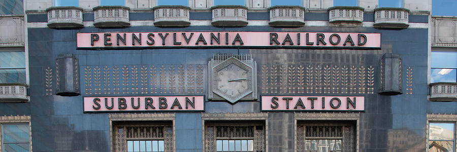 Pennsylvania Railroad Suburban Station Marquee - Philadelphia Photograph by Bill Cannon