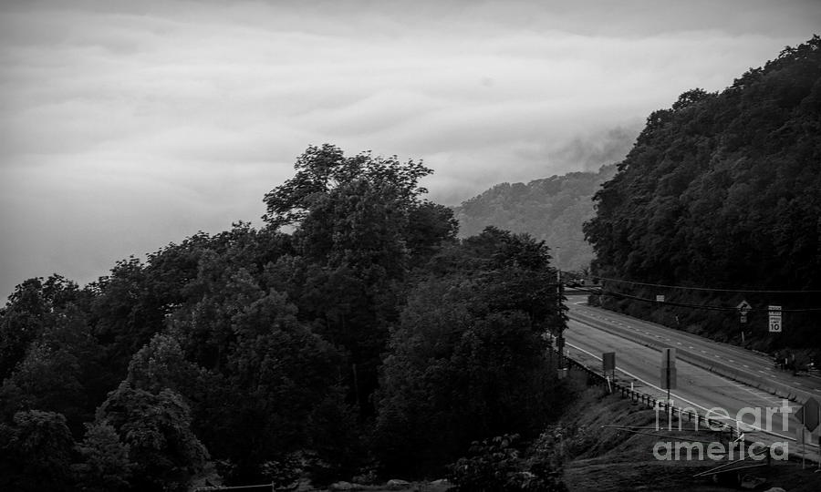 Pennsylvania Road Travel Landscape BW Photograph by Chuck Kuhn