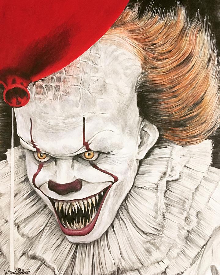 pennywise drawing pencil