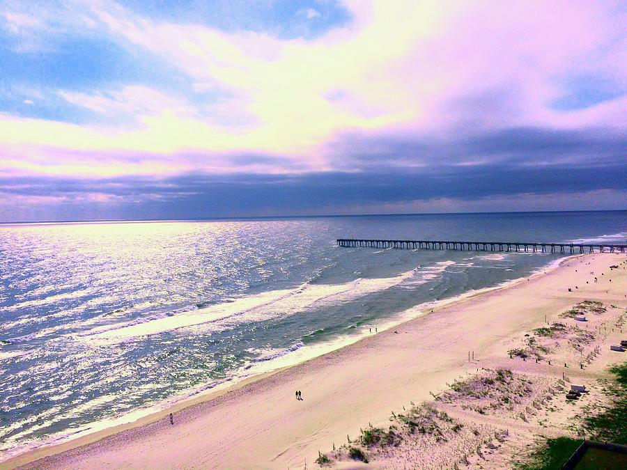 Pastel Sky at Pensacola Beach Photograph by Debra Grace Addison