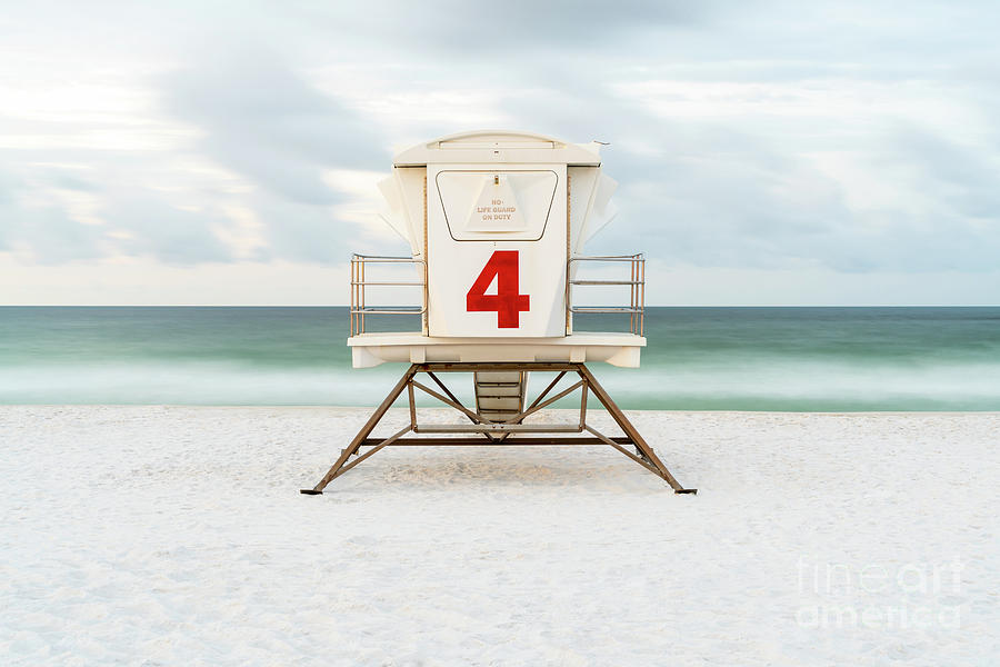 Pensacola Casino Beach Lifeguard Tower Four Photo Photograph by Paul Velgos