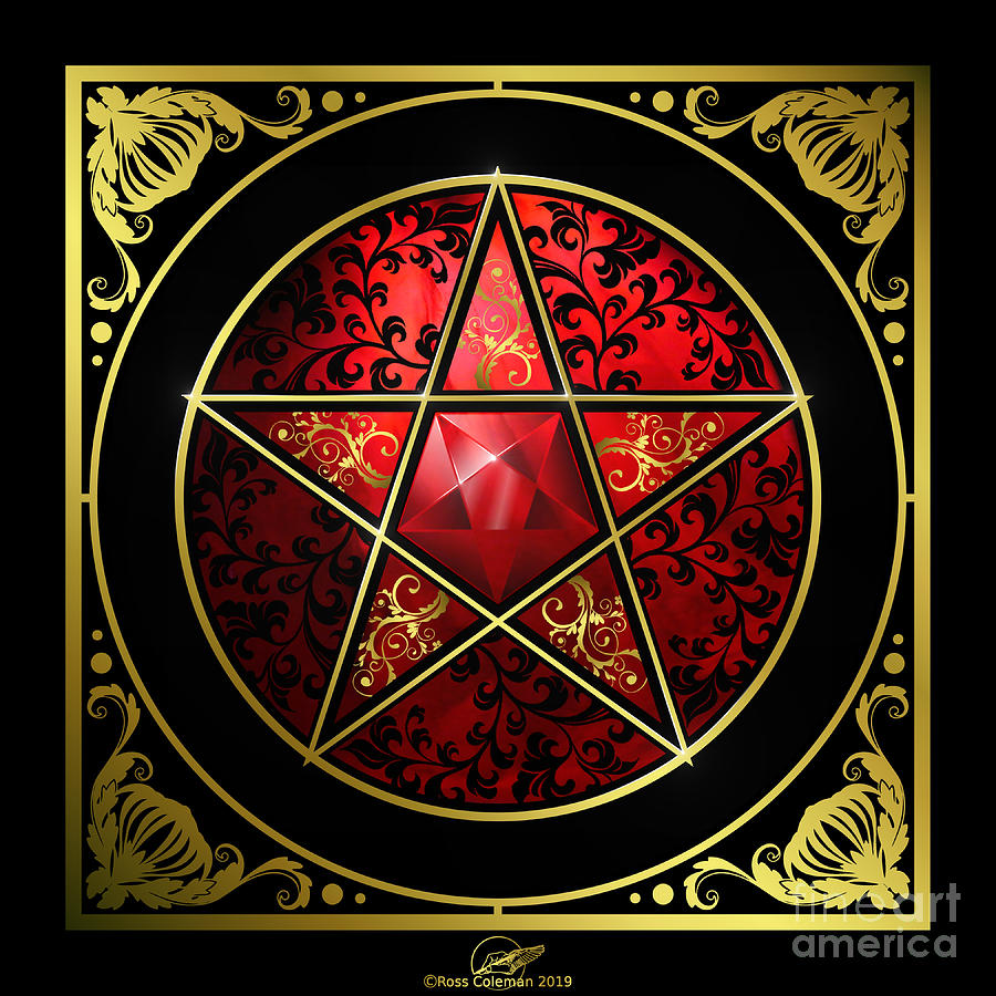 Pentagram Digital Art by Ross Coleman Pentagram Digital Art by Ross Coleman