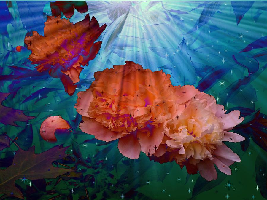Peonies Under Water Photograph by Mike McBrayer