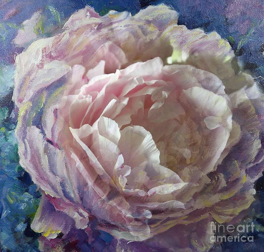 Peony -Transparent Petals Painting by Ryn Shell