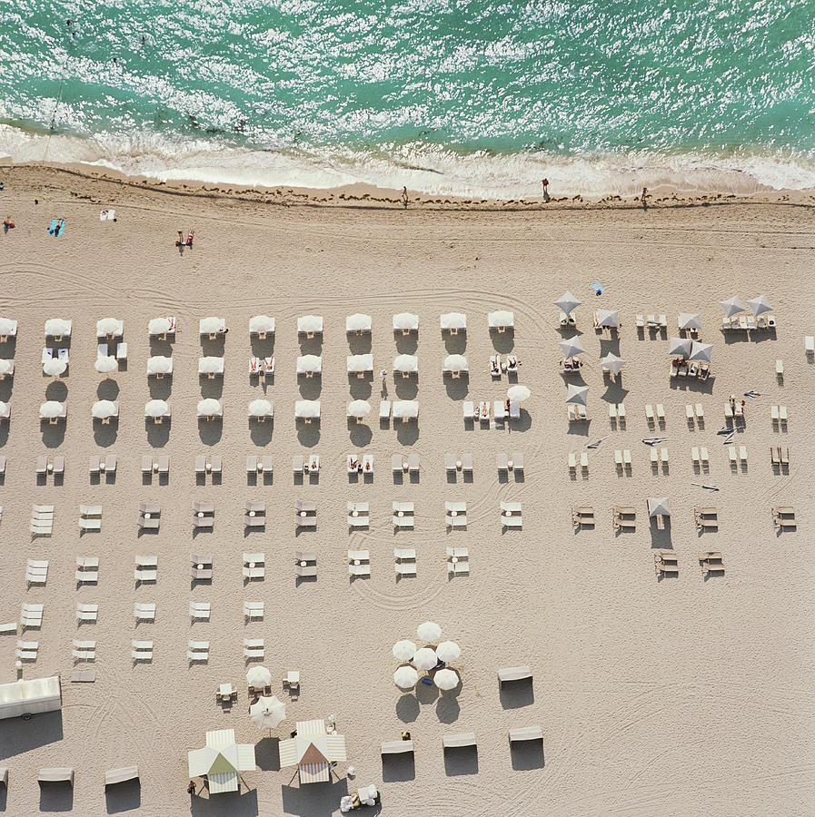 People At Beach, Using Rows Of Beach Photograph by John Humble People At Beach, Using Rows Of Beach Photograph by John Humble