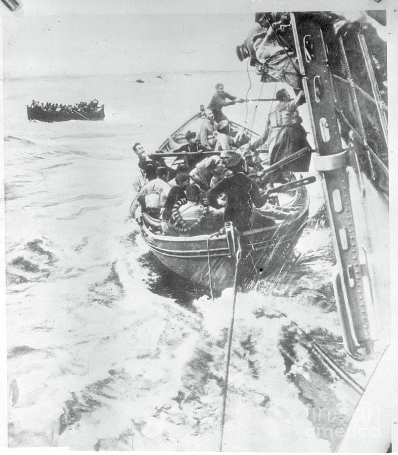 People Being Loaded Into Lifeboats Photograph by Bettmann