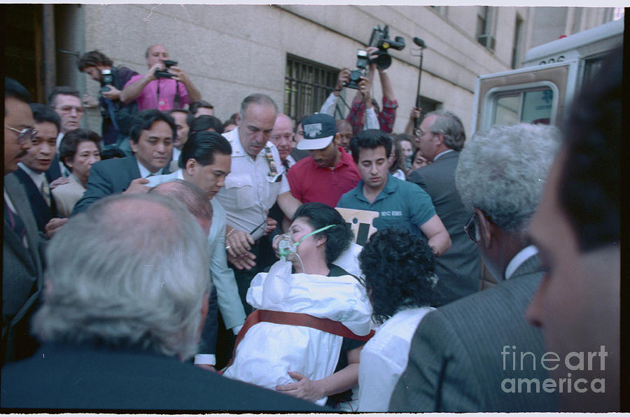 People Carried Imelda Marcos From Court Photograph by Bettmann