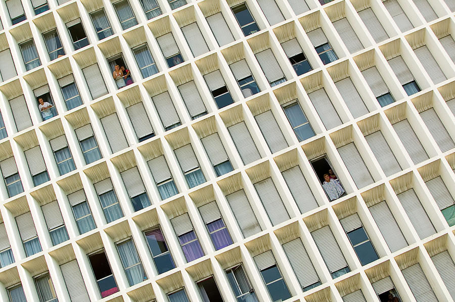 People Looking Through Windows Photograph by Xavier Zimbardo