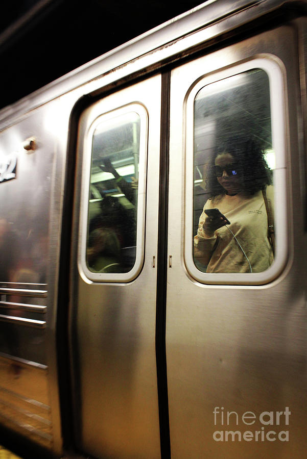 People on the NYC Subway - No. 11 Photograph by Doc Braham