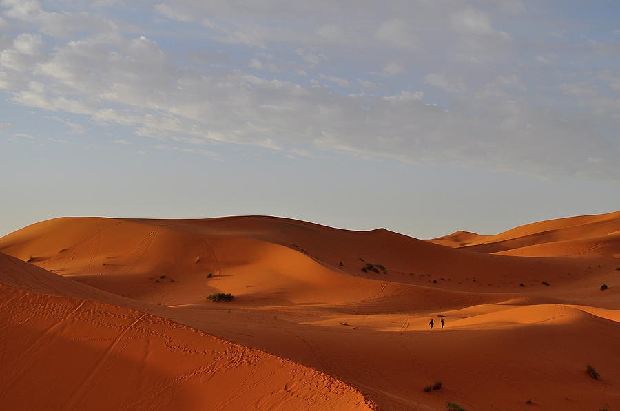 People Walking In Sahara Desert Photograph by Raphael Coutinho