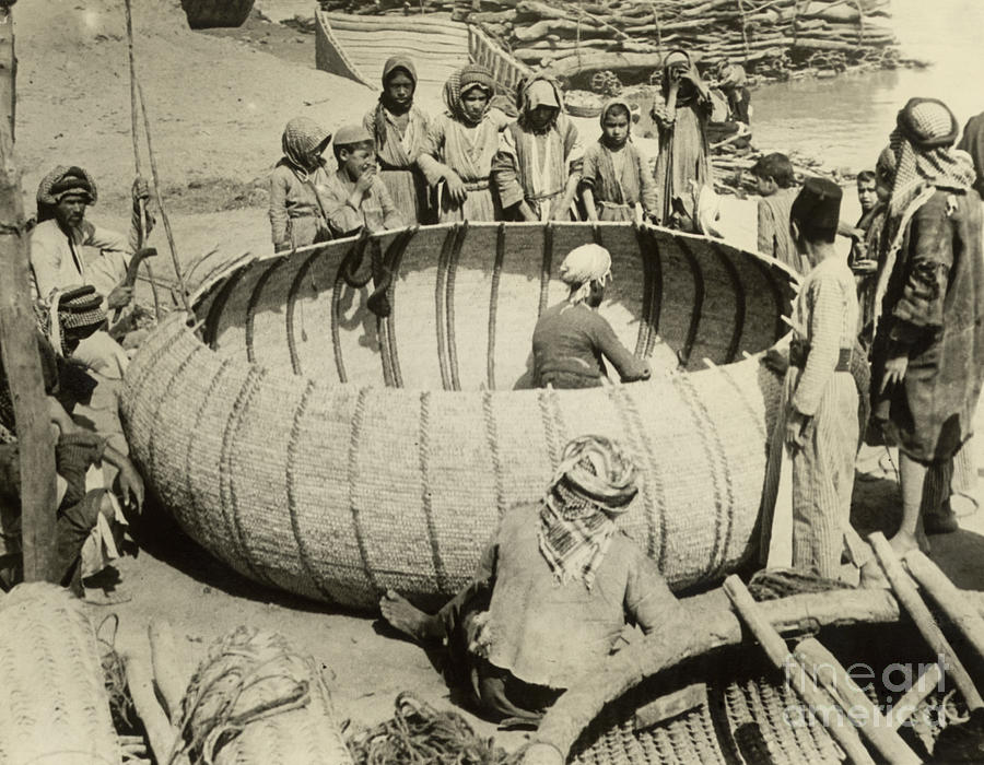 People Watch Man Weave Large Basket Photograph by Bettmann