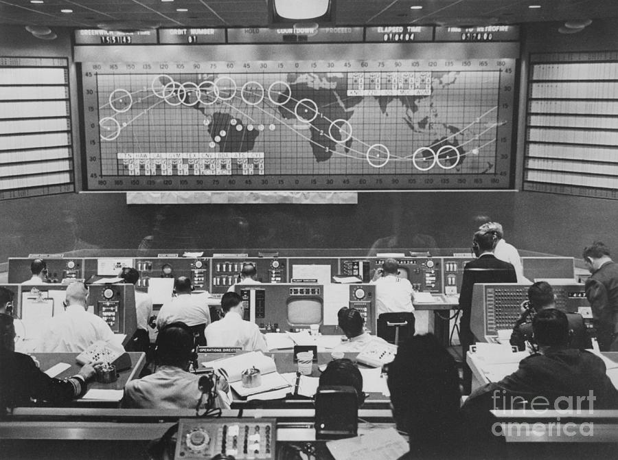 People Working In Mercury Control Center Photograph by Bettmann