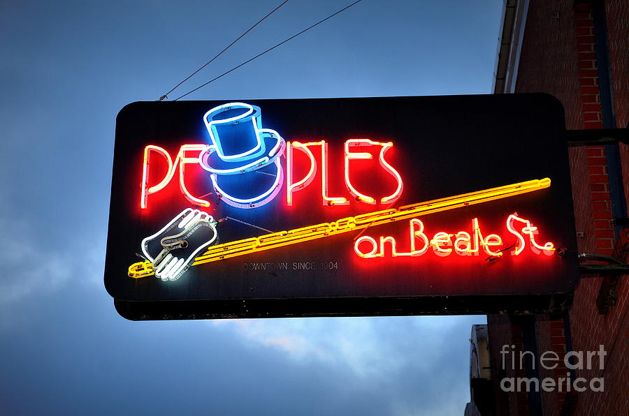 Peoples on Beale Photograph by Tru Waters