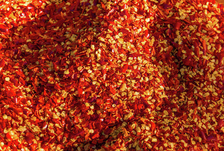 Pepper flakes Photograph by Ann Moore