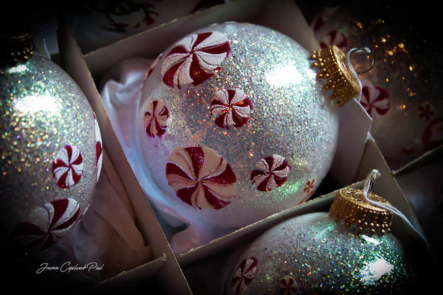 Candy Photograph - Peppermint Pinwheel Ornaments by Joann Copeland-Paul