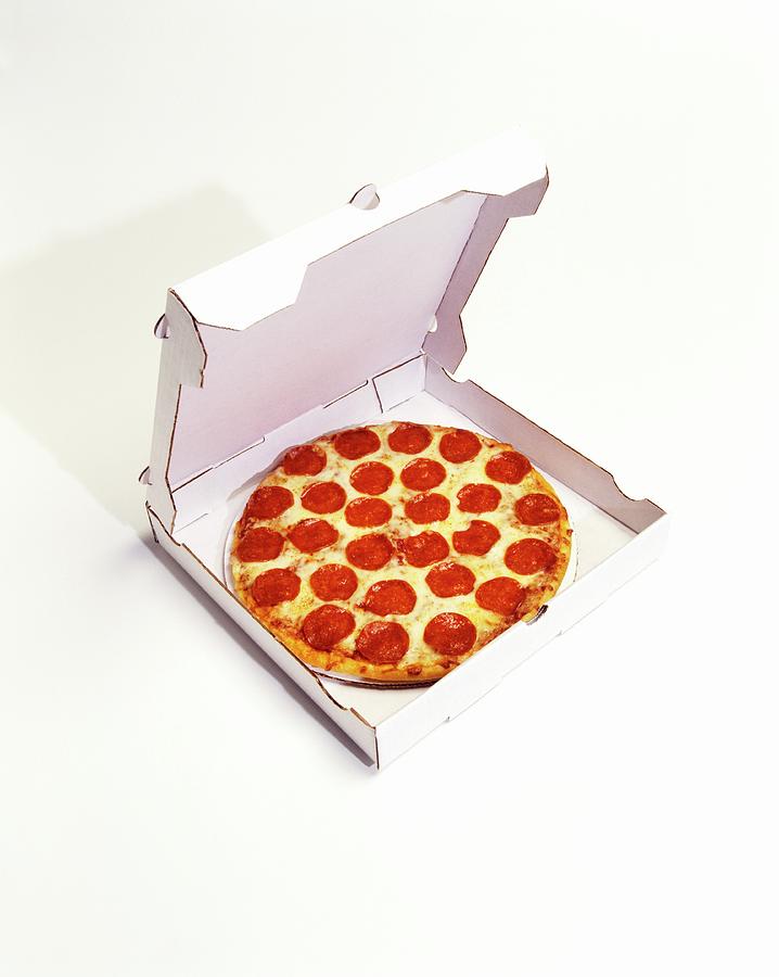 Pepperoni Pizza In A Box Photograph by Paul Poplis - Fine Art America