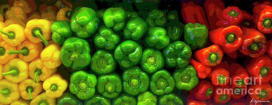 Peppers at the Dallas Farmers Market Photograph by Greg Kopriva