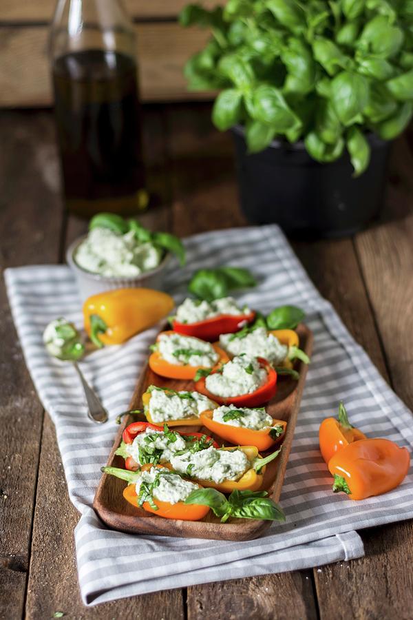 Peppers Stuffed With Creamy Feta Cheese Photograph by Ina Is(s)t
