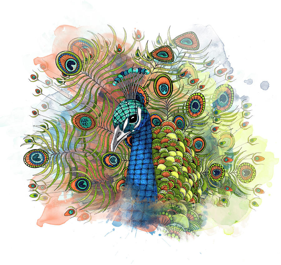 Animal Photograph - Percival The Peacock by The Tangled Peacock