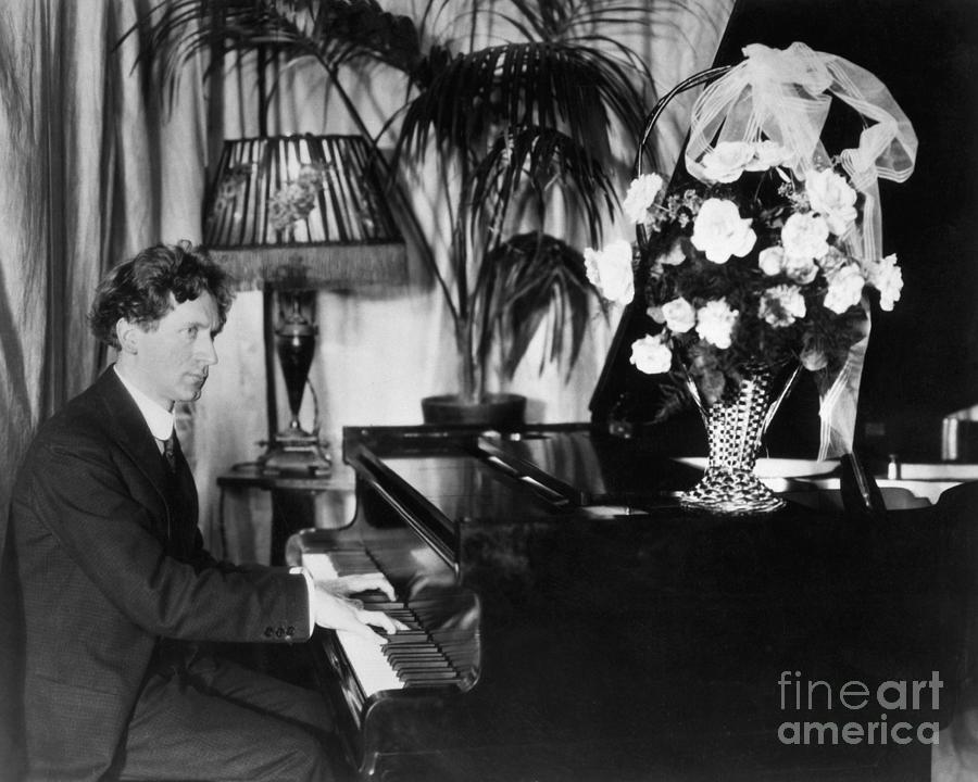 Percy Grainger Playing The Piano Photograph by Bettmann