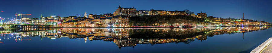 Stockholm Photograph - Perfect Sodermalm blue hour reflection by Dejan Kostic Stockholm Photograph - Perfect Sodermalm blue hour reflection by Dejan Kostic