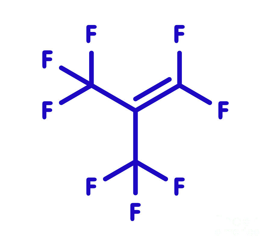 Perfluoroisobutene Fluorocarbon Molecule Photograph by Molekuul/science