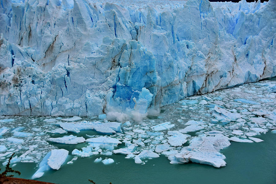 Ice Photograph - Perito Moreno glacier by Michael Briley