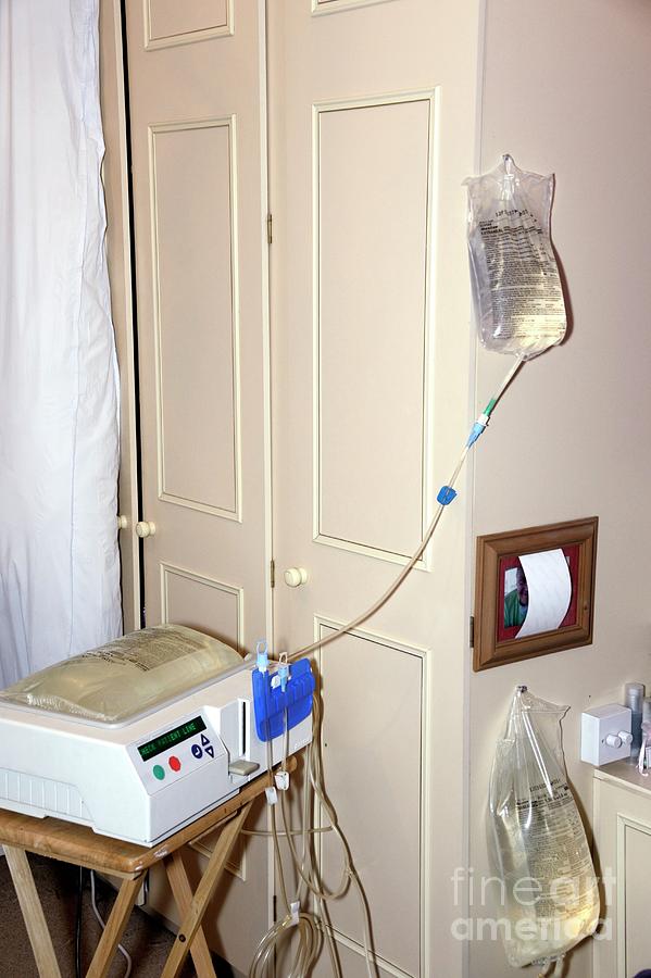 Peritoneal Dialysis At Home Photograph by Science Photo Library