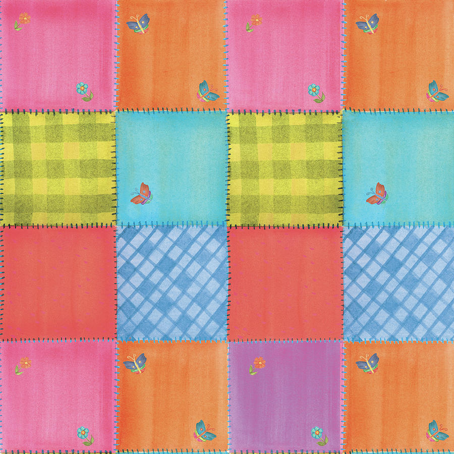 Patchwork Painting - Perl Pattern by Maria Trad