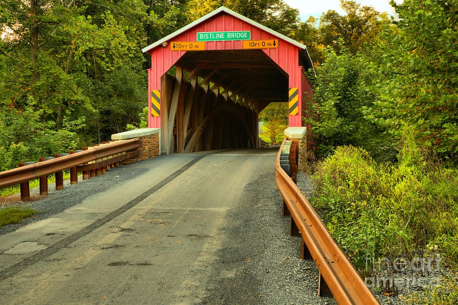 Perry County Bistline Covered Bridge Photograph by Adam Jewell