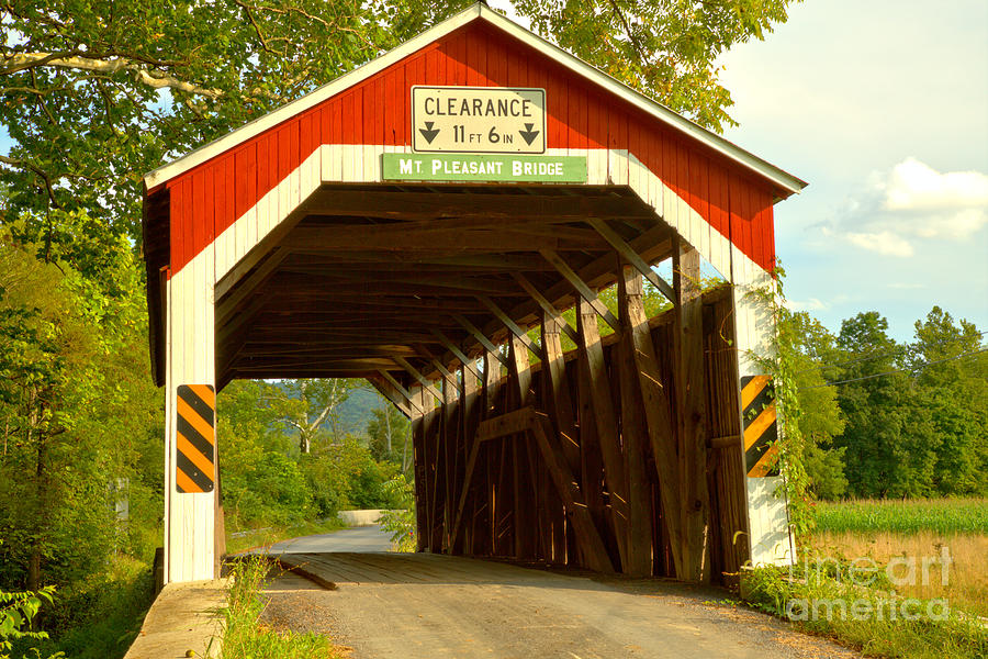 Perry County Mt. Pleasant Covered Bridge Photograph by Adam Jewell
