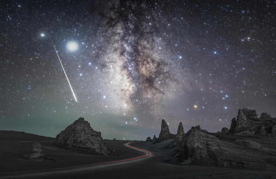 Perseids Meteor Photograph by Ran Shen