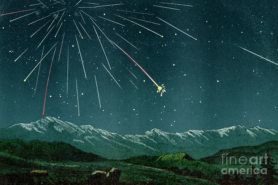 Perseids Meteor Shower Photograph by Collection Abecasis/science Photo Library