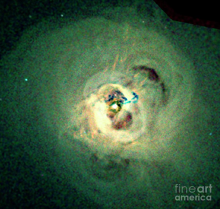 Perseus A Galaxy Photograph by Nasa/cxc/ioa/a Fabian Etal/science Photo Library