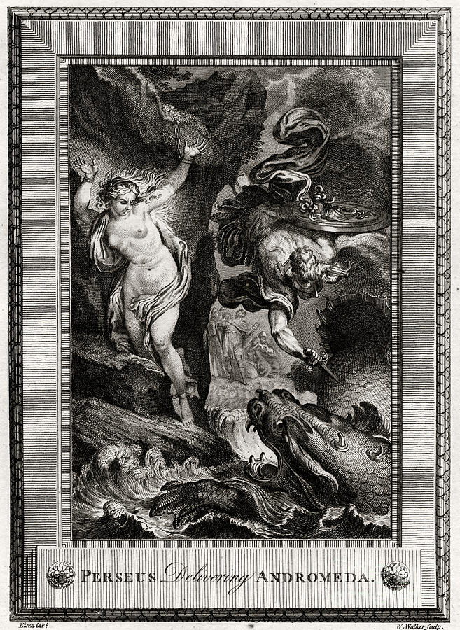 Perseus Delivering Andromeda, 1775 by Print Collector