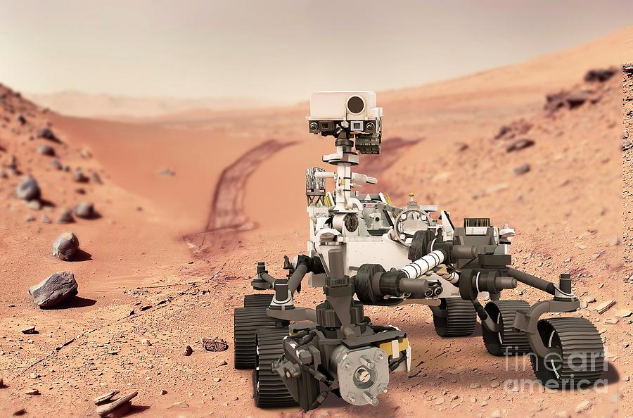 Perseverance Rover On Mars Photograph by Ramon Andrade 3dciencia/science Photo Library