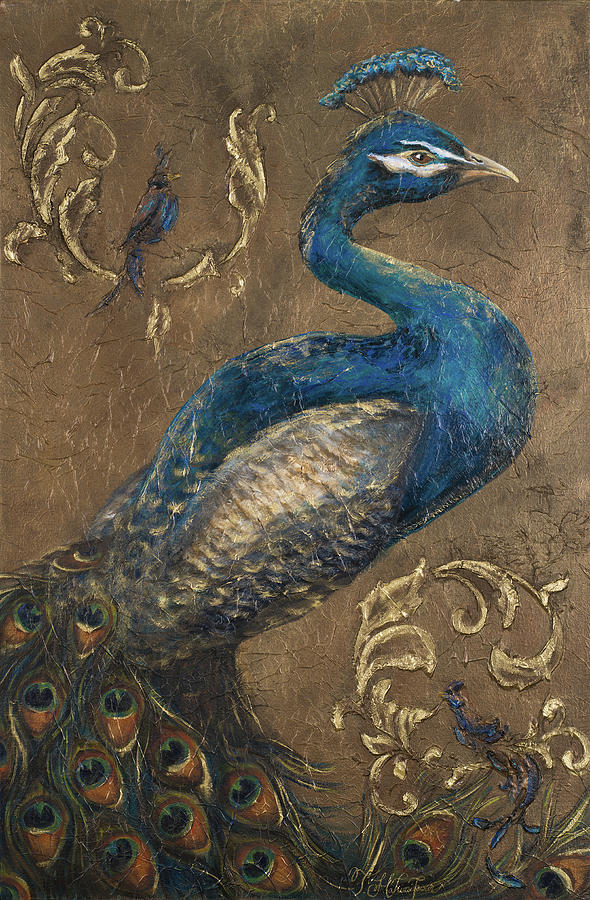 Pershing Peacock I Painting by Tiffany Hakimipour - Pixels