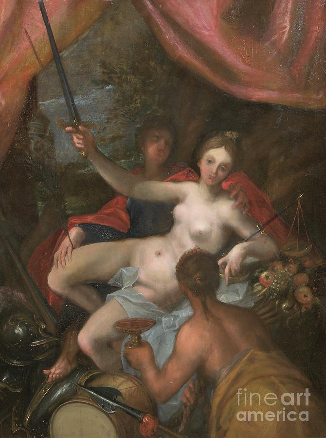 Personification Of Pax Painting by Johann Or Hans Von Aachen