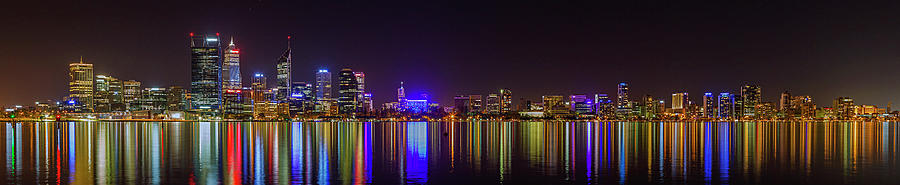 Perth City Panorama Photograph by Simon Phelps Photography