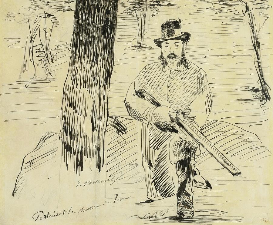 Pertuiset Le Chasseur De Lions by Edouard Manet