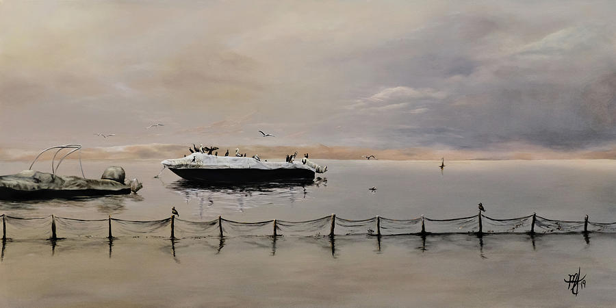 Ocean Ripple Painting by Michelle Iglesias - Fine Art America