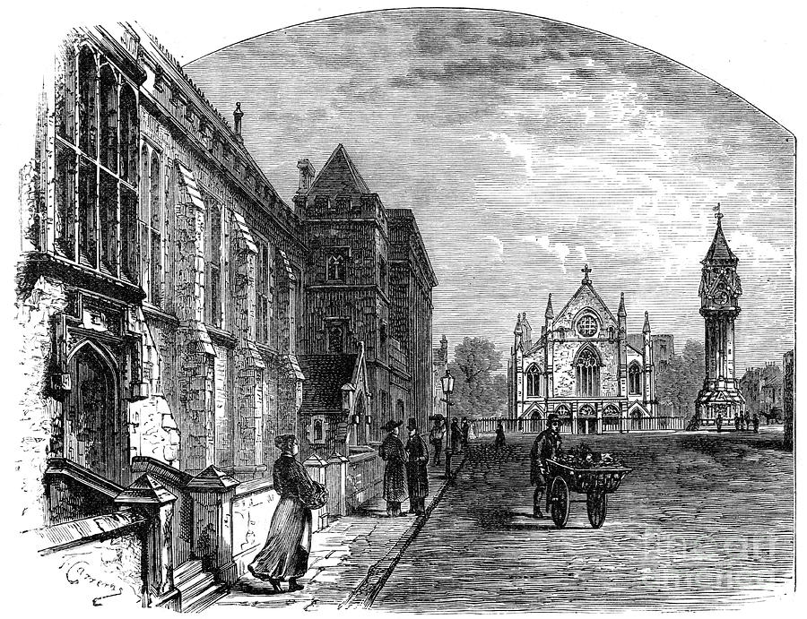 Pery Square, Limerick. C19th Century Drawing by Print Collector