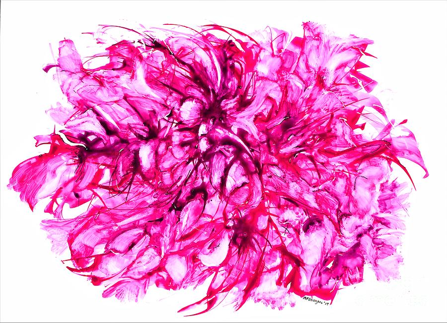 Pet Peonies Painting Painting by Patty Donoghue